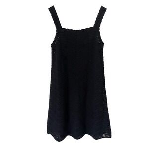 a new day resortwear Black Knit Mini Dress summer size small